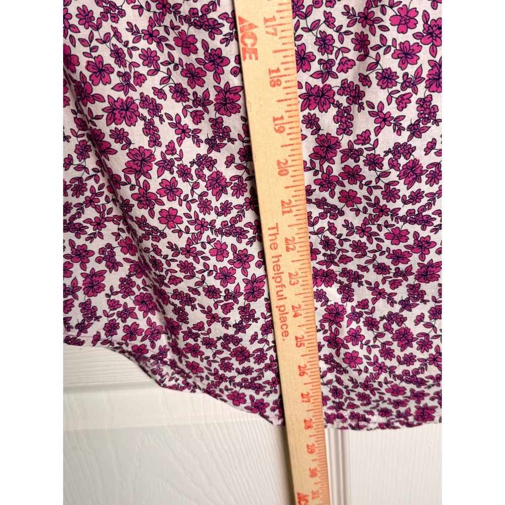 Coastal Preppy Cottagecore JCrew S Floral Liberty Style Romantic Blouse Pink - Picture 7 of 12